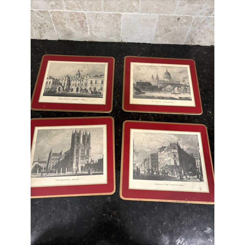 Pimpernel Acrylic, Cork-backed Placements - London Landmarks - 4